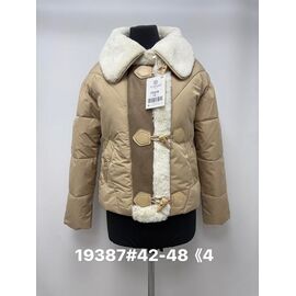 Куртка жіноча зимова 19387 brown р.42-48 "Jacket" недорого оптом від прямого постачальника