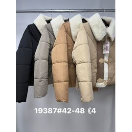 Куртка жіноча зимова 19387 l.beige р.42-48 "Jacket" недорого оптом від прямого постачальника