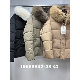 Куртка жіноча зимова 19568 grey р.42-48 "Jacket" недорого оптом від прямого постачальника