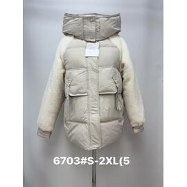 Куртка жіноча зимова 6703 l.grey р.S-2XL "Jacket" недорого оптом від прямого постачальника