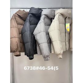 Куртка жіноча зимова 6738 black р.46-54 "Jacket" недорого оптом від прямого постачальника