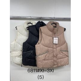 Жилетка жіноча 6811 l.beige р.XL-3XL "Jacket" недорого оптом від прямого постачальника