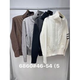 Куртка жіноча демісезонна 6860 l.beige р.46-54 "Jacket" недорого оптом від прямого постачальника