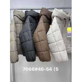 Куртка жіноча зимова 7066 black р.46-54 "Jacket" недорого оптом від прямого постачальника