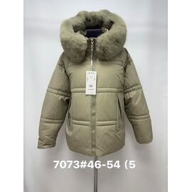 Куртка жіноча зимова 7073 khaki р.46-54 "Jacket" недорого оптом від прямого постачальника