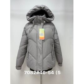 Фотография Куртка женская зимняя 7082 grey р.46-54 "Jacket" недорого оптом от прямого поставщика