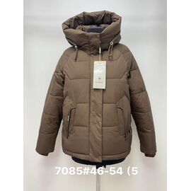 Фотография Куртка женская зимняя 7085 brown р.46-54 "Jacket" недорого оптом от прямого поставщика