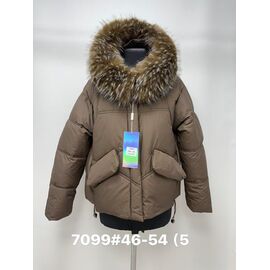 Фотография Куртка женская зимняя 7099 brown р.46-54 "Jacket" недорого оптом от прямого поставщика