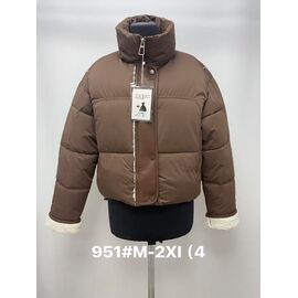 Куртка жіноча зимова 951 brown р.M-2XL "Jacket" недорого оптом від прямого постачальника