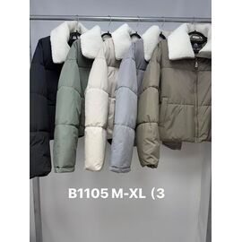 Куртка жіноча демісезонна B1105 l.beige р.M-XL "Jacket" недорого оптом від прямого постачальника