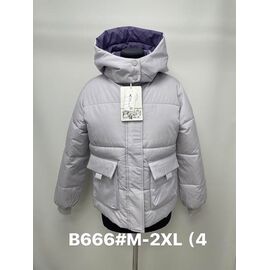 Куртка жіноча демісезонна B666 lilac р.M-2XL "Jacket" недорого оптом від прямого постачальника
