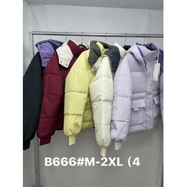 Куртка жіноча демісезонна B666 wine р.M-2XL "Jacket" недорого оптом від прямого постачальника