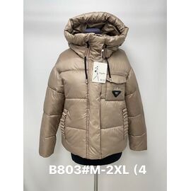 Куртка жіноча демісезонна B803 brown р.M-2XL "Jacket" недорого оптом від прямого постачальника