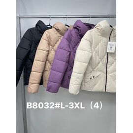 Куртка жіноча демісезонна B8032 black р.L-3XL "Jacket" недорого оптом від прямого постачальника