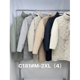 Куртка жіноча демісезонна C181 khaki р.M-2XL "Jacket" недорого оптом від прямого постачальника