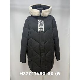 Куртка жіноча зимова H32017 black р.50-60 "Jacket" недорого оптом від прямого постачальника