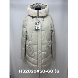 Куртка жіноча зимова H32020 l.grey р.50-60 "Jacket" недорого оптом від прямого постачальника