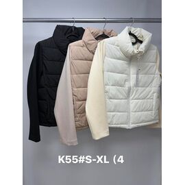 Куртка жіноча демісезонна K55 black р.S-XL "Jacket" недорого оптом від прямого постачальника