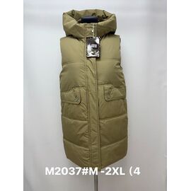 Жилетка жіноча M2037 khaki р.M-2XL "Jacket" недорого оптом від прямого постачальника