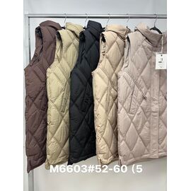 Жилетка жіноча M6603 l.beige р.52-60 "Jacket" недорого оптом від прямого постачальника