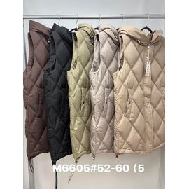 Жилетка жіноча M6605 black р.52-60 "Jacket" недорого оптом від прямого постачальника
