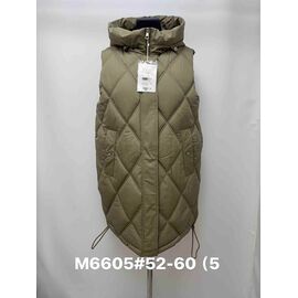 Жилетка жіноча M6605 khaki р.52-60 "Jacket" недорого оптом від прямого постачальника