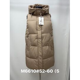 Фотография Жилетка женская M6610 beige р.52-60 "Jacket" недорого оптом от прямого поставщика