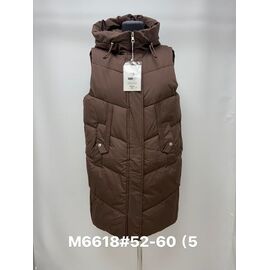 Фотография Жилетка женская M6618 brown р.52-60 "Jacket" недорого оптом от прямого поставщика