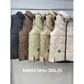 Фотография Жилетка женская M6921 l.beige р.M-3XL "Jacket" недорого оптом от прямого поставщика