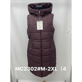 Жилетка жіноча MC2302 brown р.M-2XL "Jacket" недорого оптом від прямого постачальника