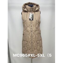 Фотография Жилетка женская MC965 beige р.XL-5XL "Jacket" недорого оптом от прямого поставщика