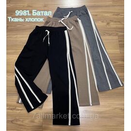 Спортивні штани жіночі, прямі/батал р-ри 3XL8XL (мікс кв)"STELLA" недорого від прямого постачальника