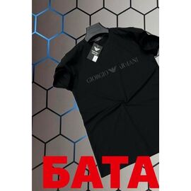 Фотография Футболка мужская 13113 black р.2XL-6XL "Alex Clothes" недорого оптом от прямого поставщика