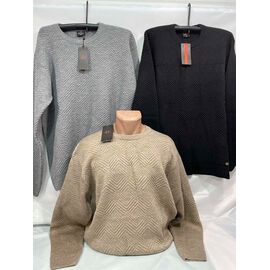 Фотография Свитер мужской SB1485 beige р.3XL-5XL "Sabihina" недорого оптом от прямого поставщика