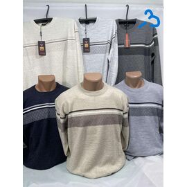 Фотография Свитер мужской SB1497-3 d.grey р.3XL-5XL "Sabihina" недорого оптом от прямого поставщика