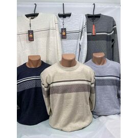 Фотография Свитер мужской SB1498 l.beige р.3XL-5XL "Sabihina" недорого оптом от прямого поставщика