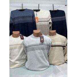 Фотография Свитер мужской SB1501 grey р.L-2XL "Sabihina" недорого оптом от прямого поставщика