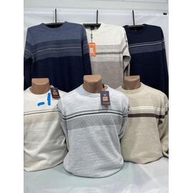 Фотография Свитер мужской SB1502-1 milk р.L-2XL "Sabihina" недорого оптом от прямого поставщика