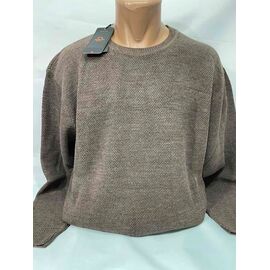 Фотография Свитер мужской SB1505 brown р.3XL-5XL "Sabihina" недорого оптом от прямого поставщика