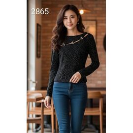 Светр жіночий 2865 black р.one size "Met&March" недорого оптом від прямого постачальника