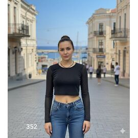 Топ жіночий 352 black р.one size "Met&March" недорого оптом від прямого постачальника