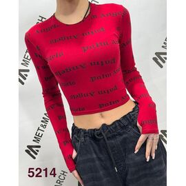 Топ жіночий 5214 red р.XS-L "Met&March" недорого оптом від прямого постачальника
