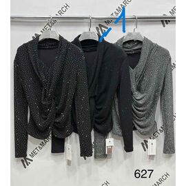 Блузка жіноча 627-1 black р.one size "Met&March" недорого оптом від прямого постачальника