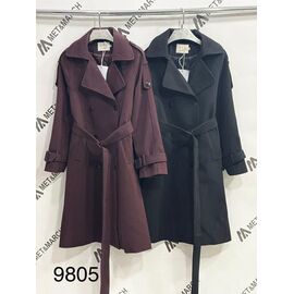 Пальто жіноче 9805 brown р.M-XL "Met&March" недорого оптом від прямого постачальника