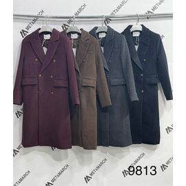 Пальто жіноче 9813 grey р.M-XL "Met&March" недорого оптом від прямого постачальника