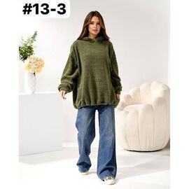 Светр жіночий 13-3 khaki р.one size "FIESTA" недорого оптом від прямого постачальника