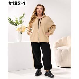 Костюм спортивний жіночий 182-1 beige р.46-64 "FIESTA" недорого оптом від прямого постачальника
