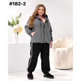Костюм спортивний жіночий 182-2 grey р.46-64 "FIESTA" недорого оптом від прямого постачальника