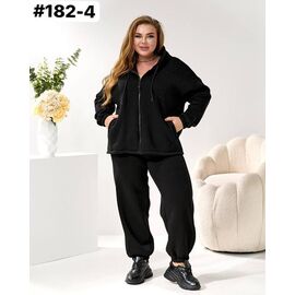 Костюм спортивний жіночий 182-4 black р.46-64 "FIESTA" недорого оптом від прямого постачальника