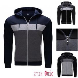 Фотография Кофта спортивная мужская 2738 mix р.48-56 "FIESTA" недорого оптом от прямого поставщика